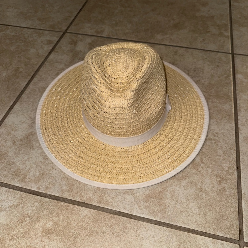 Stylish Vintage OG Tan Straw Sun Hat